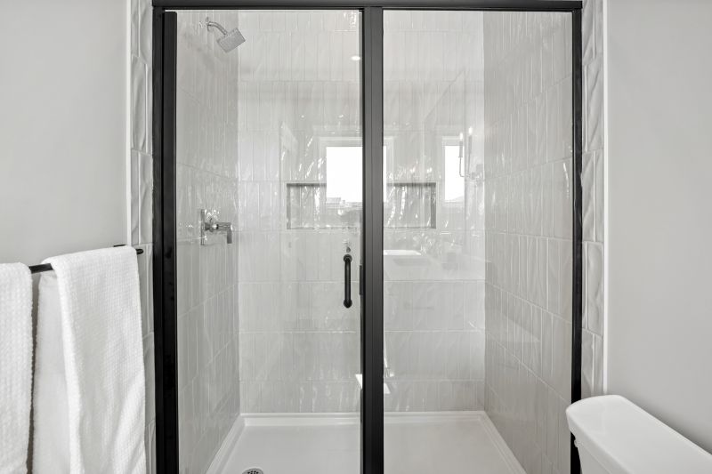 Modern Shower with Glass Doors